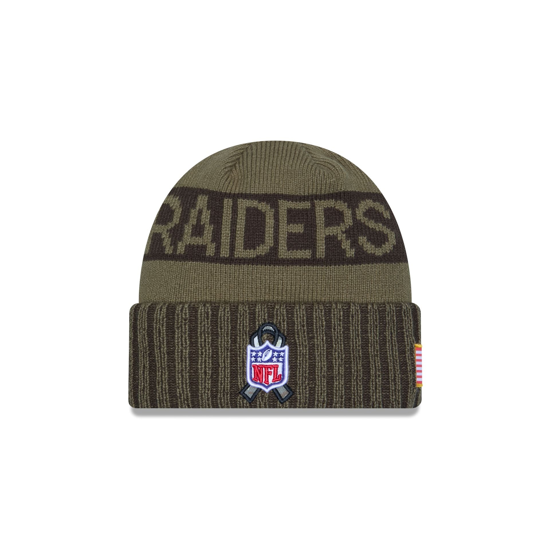 Las Vegas Raiders 2025 Salute to Service Cuff Knit Hat