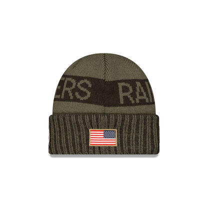 Las Vegas Raiders 2025 Salute to Service Cuff Knit Hat
