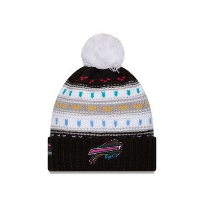 Buffalo Bills 2025 Crucial Catch Women's Pom Knit Hat