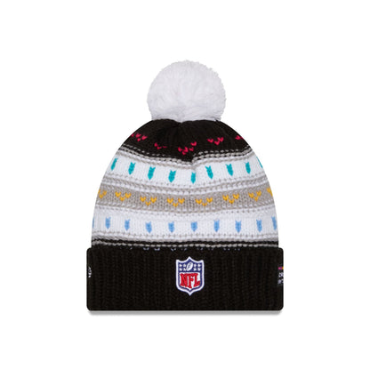 Buffalo Bills 2025 Crucial Catch Women's Pom Knit Hat