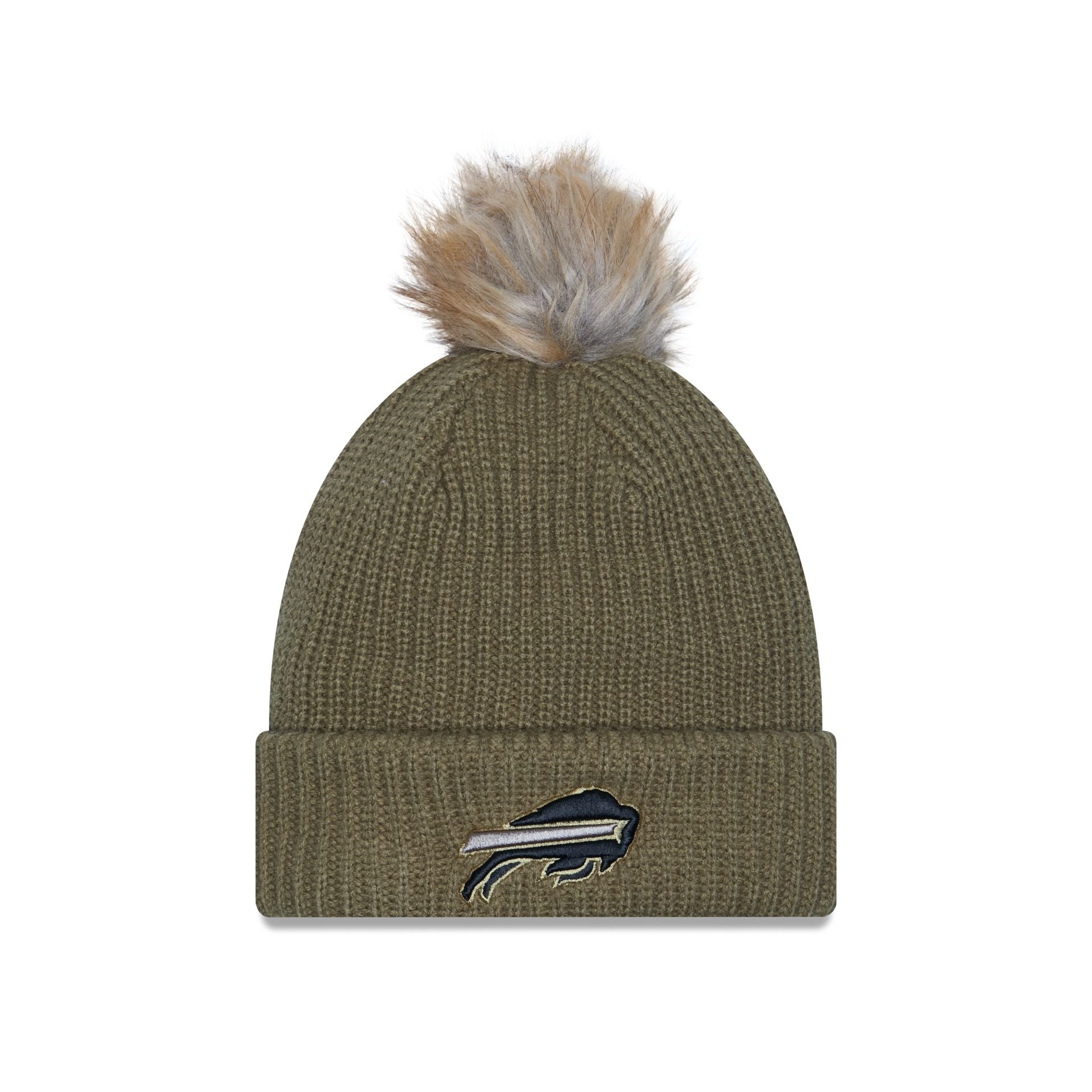 Buffalo Bills 2025 Salute to Service Women's Pom Knit Hat