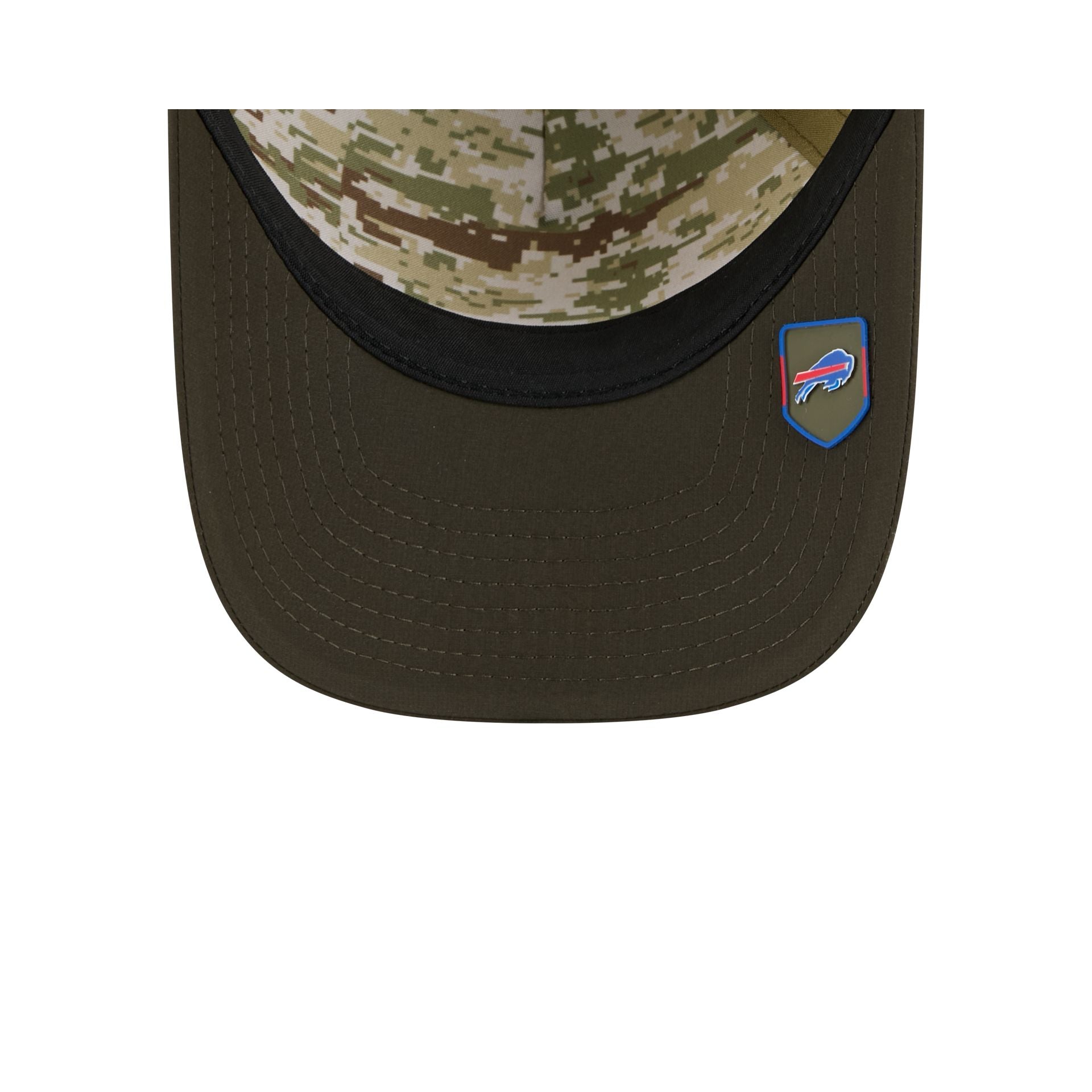 Buffalo Bills 2025 Salute to Service 9FORTY M-Crown A-Frame Trucker Hat