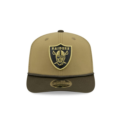 Las Vegas Raiders 2025 Salute to Service 9SEVENTY Trucker Hat