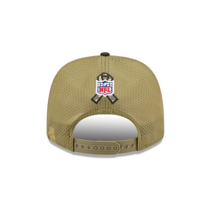 Las Vegas Raiders 2025 Salute to Service 9SEVENTY Trucker Hat