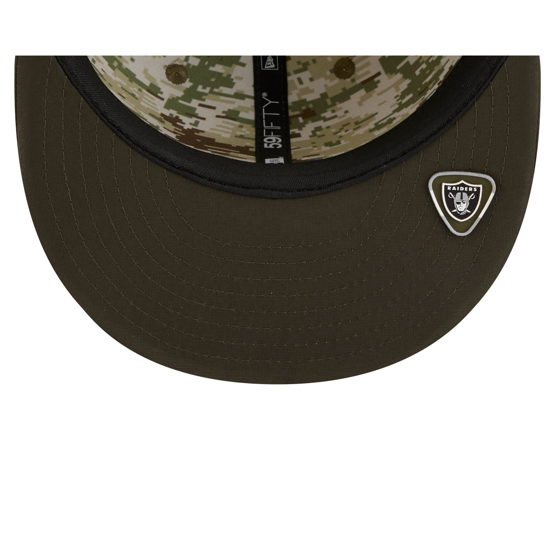 Las Vegas Raiders 2025 Salute to Service 59FIFTY Fitted Hat