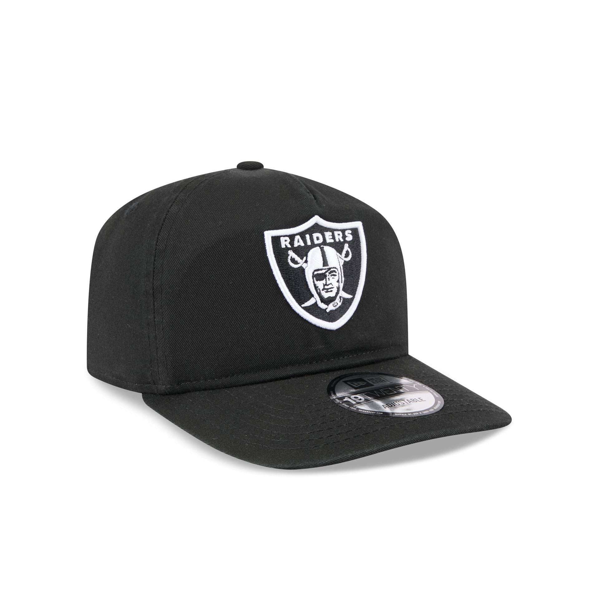 Las Vegas Raiders Black and White 19TWENTY Snapback Hat