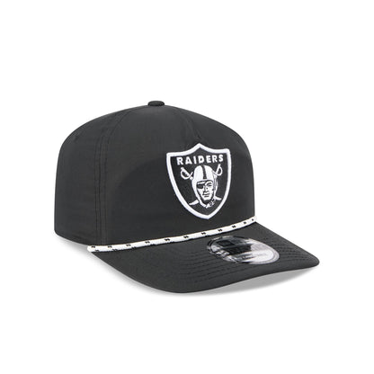 Las Vegas Raiders Black and White Rope 19TWENTY Snapback Hat