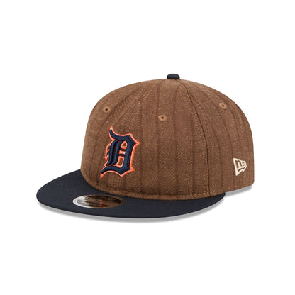 Detroit Tigers Three Looms Wool Pinstripe Retro Crown 9FIFTY Adjustable Hat