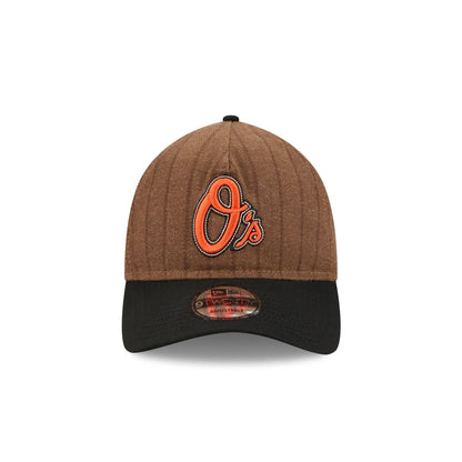 Baltimore Orioles Three Looms Wool Pinstripe 9TWENTY A-Frame Adjustable Hat
