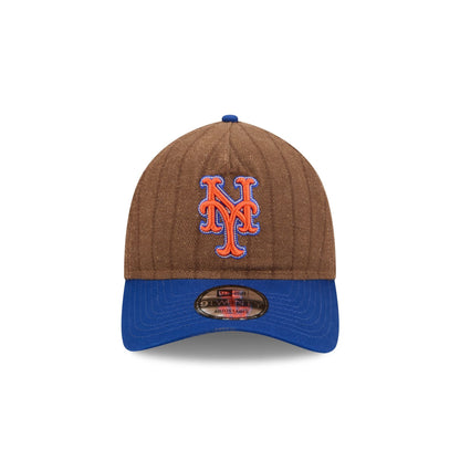 New York Mets Three Looms Wool Pinstripe 9TWENTY A-Frame Adjustable Hat