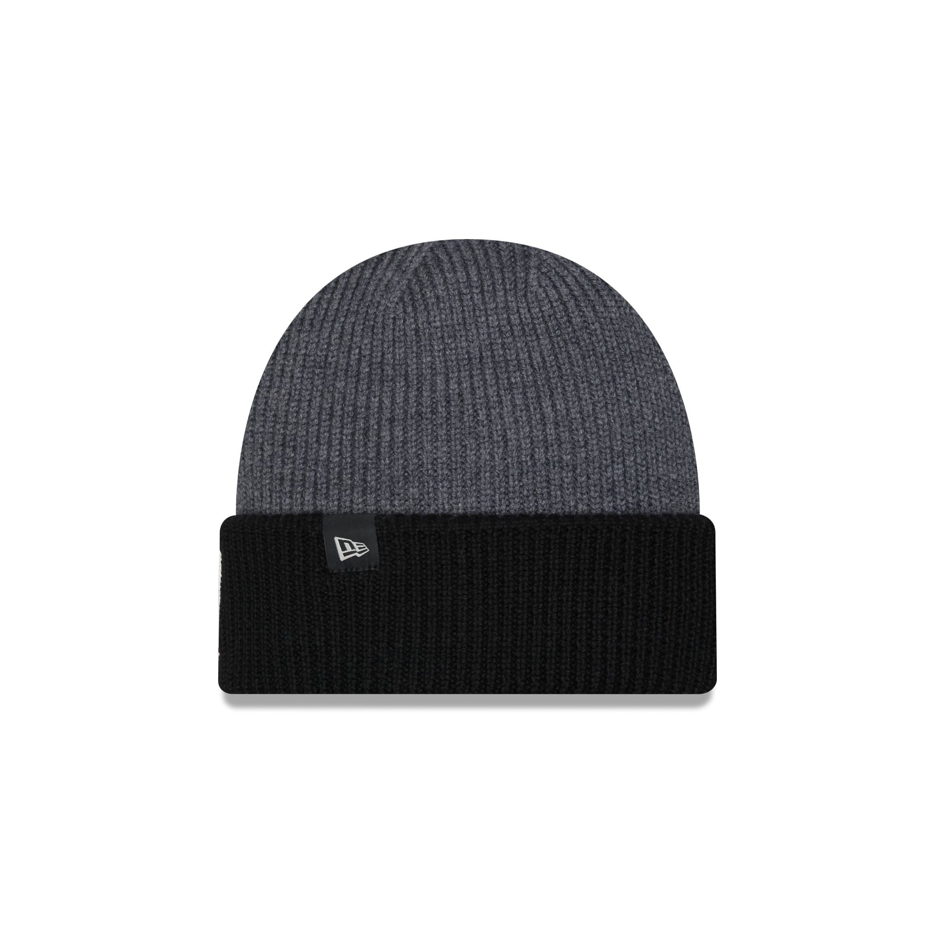 Las Vegas Raiders Merino Wool Color Block Cuff Knit Hat