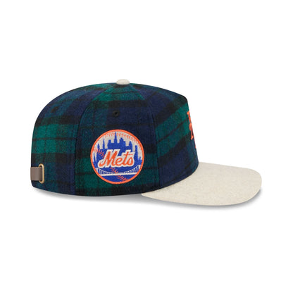 New York Mets Plaid Letterman 19TWENTY Adjustable Hat