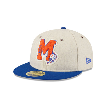New York Mets Wool Letterman Retro Crown 59FIFTY Fitted Hat