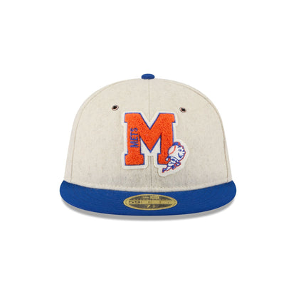 New York Mets Wool Letterman Retro Crown 59FIFTY Fitted Hat
