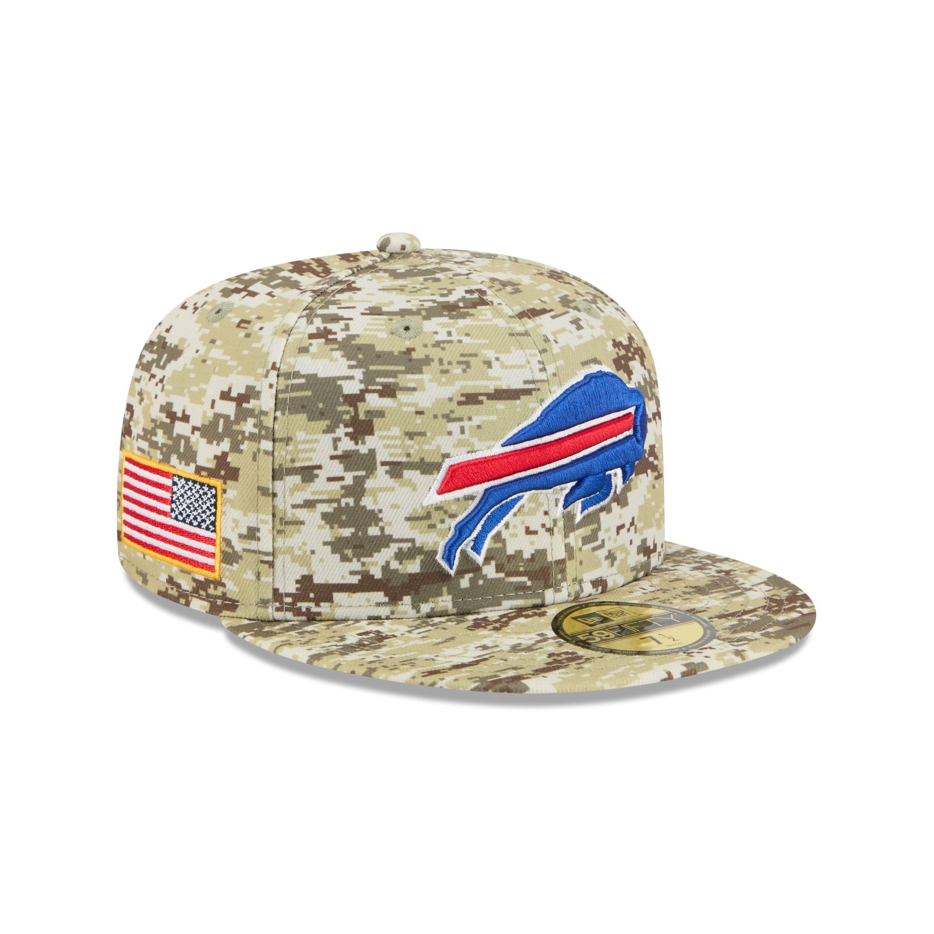 Buffalo Bills 2025 Salute to Service Fan Gear 59FIFTY Fitted Hat