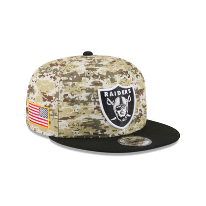 Las Vegas Raiders 2025 Salute to Service Fan Gear 9FIFTY Snapback Hat