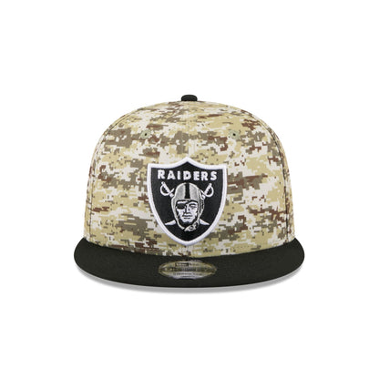 Las Vegas Raiders 2025 Salute to Service Fan Gear 9FIFTY Snapback Hat