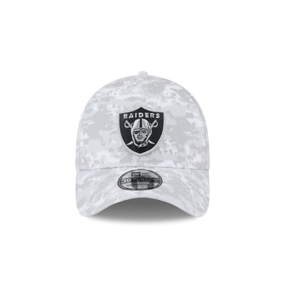 Las Vegas Raiders 2025 Salute to Service Fan Gear 39THIRTY Stretch Fit Hat