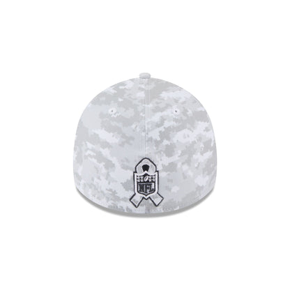 Las Vegas Raiders 2025 Salute to Service Fan Gear 39THIRTY Stretch Fit Hat