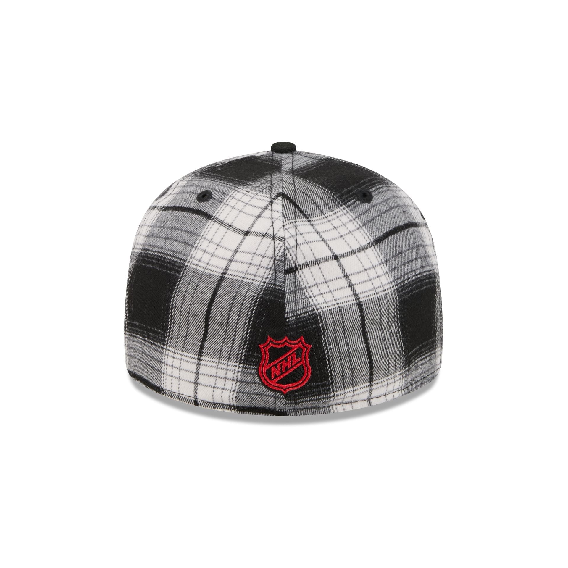 Chicago Blackhawks Grunge Plaid Retro Crown 59FIFTY Fitted Hat