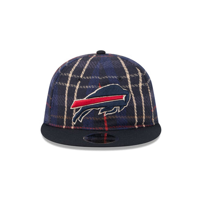 Buffalo Bills Grunge Plaid Retro Crown 9FIFTY Adjustable Hat