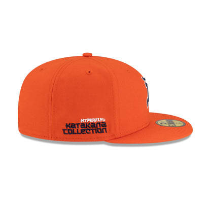 Hyperfly Katakana x Detroit Tigers Orange 59FIFTY Fitted Hat