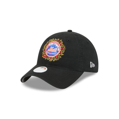 New York Mets Day of the Dead Floral 9TWENTY Adjustable Hat