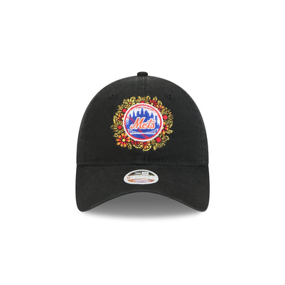 New York Mets Day of the Dead Floral 9TWENTY Adjustable Hat