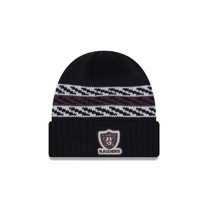 Las Vegas Raiders Quilted Cuff Knit Hat