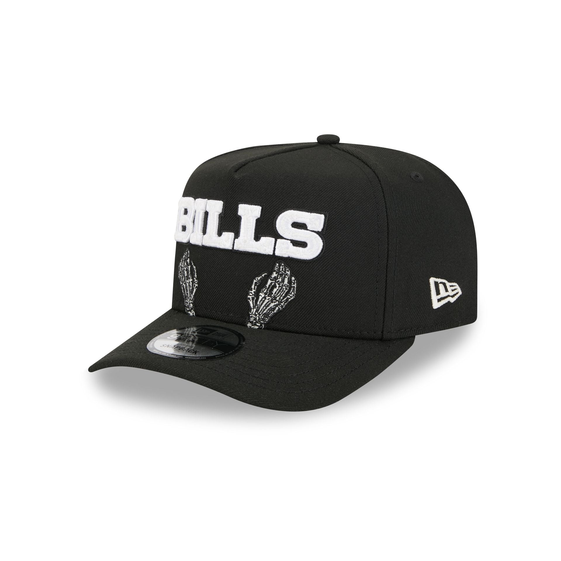 Buffalo Bills Skeletal Script 9FIFTY A-Frame Snapback Hat
