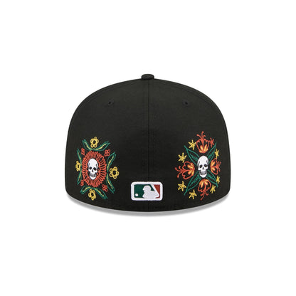Arizona Diamondbacks Day of the Dead Skull & Flowers 59FIFTY Fitted Hat