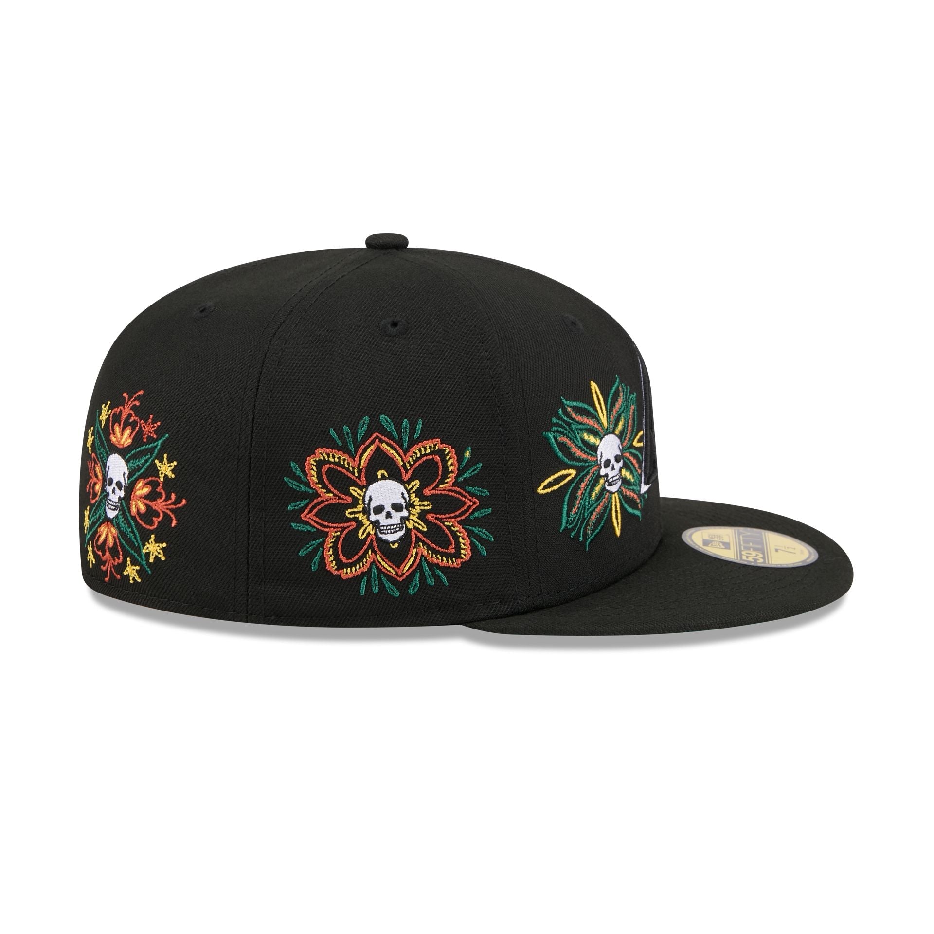 Arizona Diamondbacks Day of the Dead Skull & Flowers 59FIFTY Fitted Hat