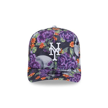 New York Mets Day of the Dead Skull & Roses 9FIFTY A-Frame Snapback