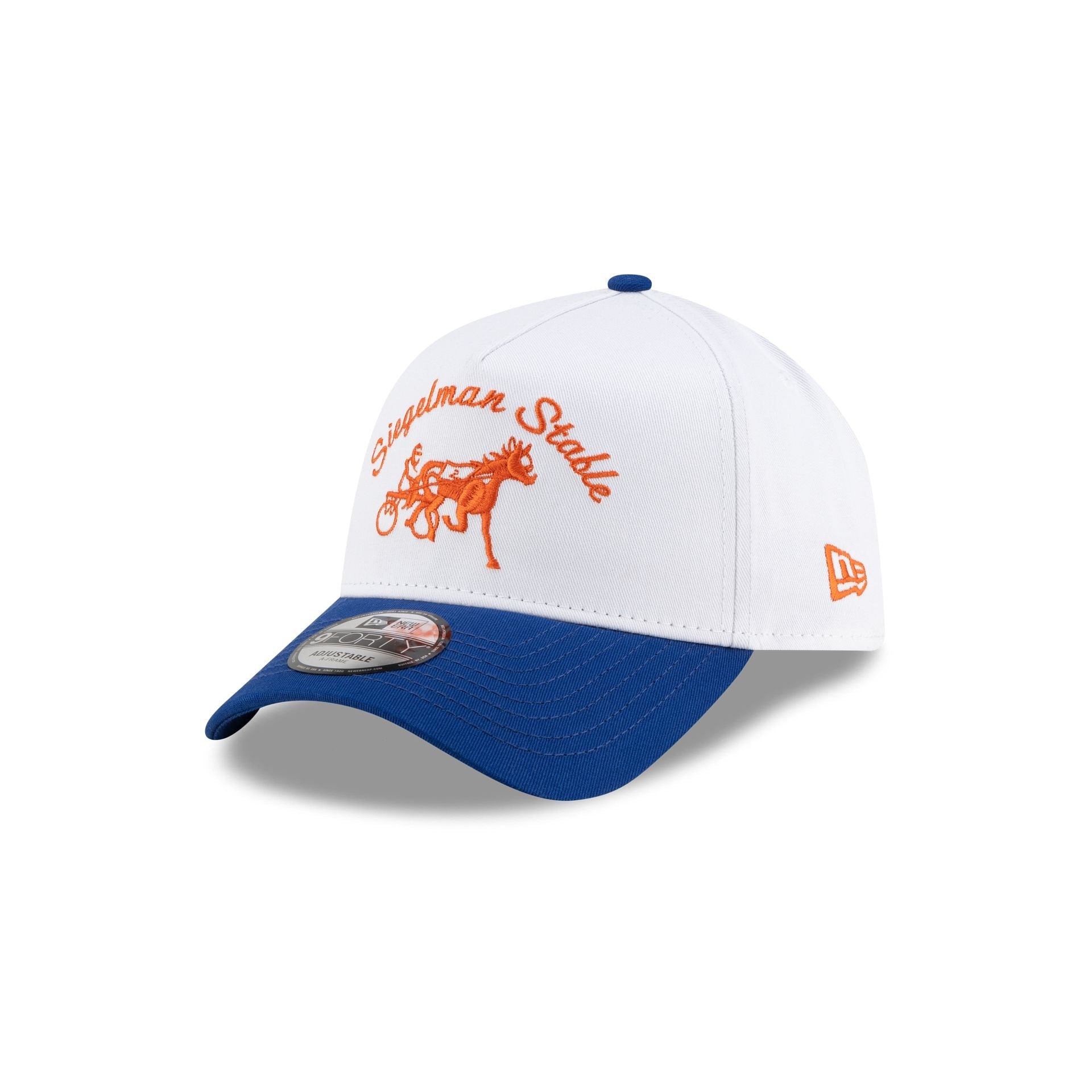 Siegelman Stable x New York Mets Blue Visor 9FORTY A-Frame Snapback Hat