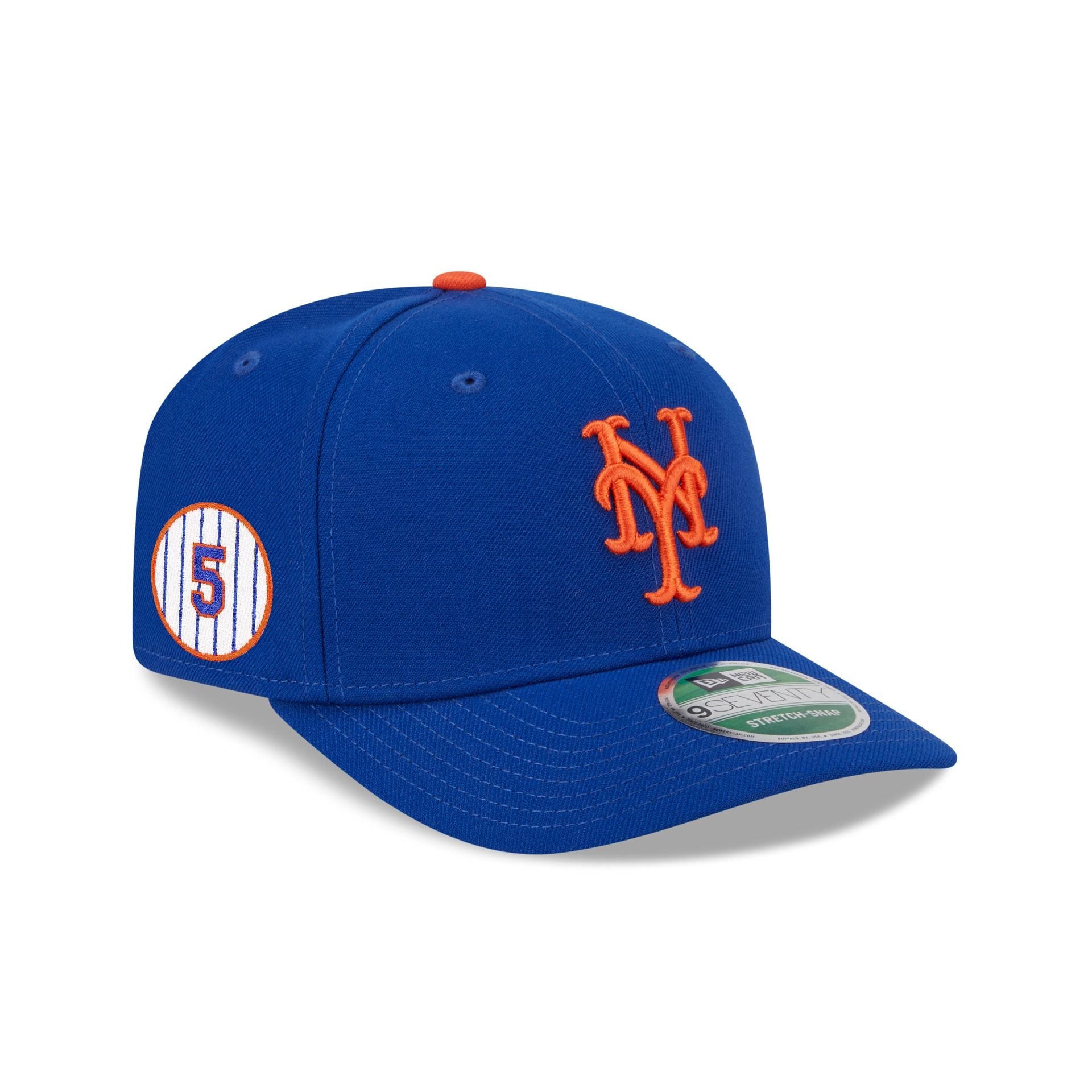 New York Mets David Wright Retirement Patch 9SEVENTY Stretch-Snap Hat