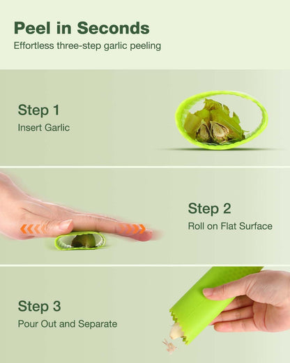 Vantic Garlic Press Rocker - Stainless Steel Garlic Mincer Garlic Crusher, New Innovative Garlic Chopper with Peeler and Scraper for Smash Garlic…