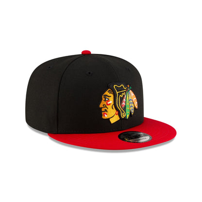 Chicago Blackhawks Black 9FIFTY Snapback Hat