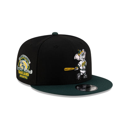 Athletics Mascot Black 9FIFTY Snapback Hat