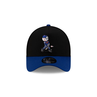 New York Mets Mascot Black 9FORTY A-Frame Snapback Hat