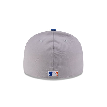 Just Caps League Sidepatch Gray New York Mets 59FIFTY A-Frame Fitted Hat