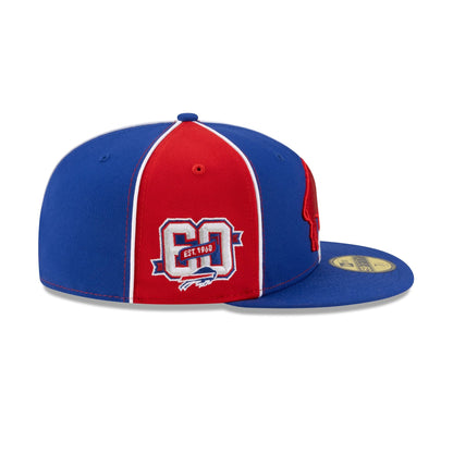 Buffalo Bills Two-Tone Pinwheel 59FIFTY Fitted Hat