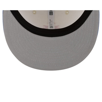 New York Mets Upside Down Logo Chrome 59FIFTY Fitted Hat