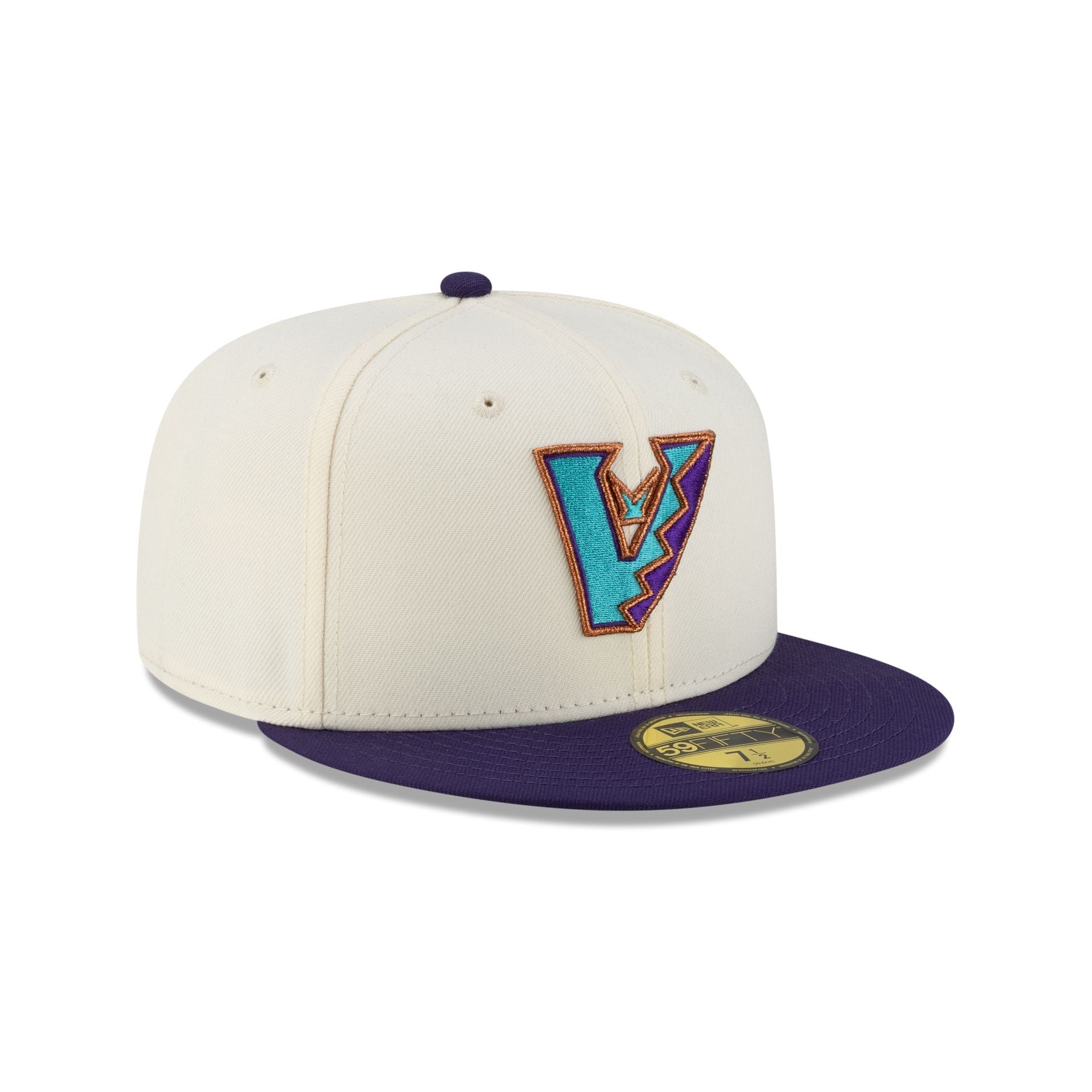 Arizona Diamondbacks Upside Down Logo Chrome 59FIFTY Fitted Hat