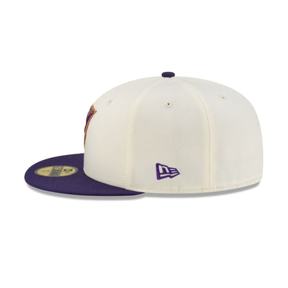 Arizona Diamondbacks Upside Down Logo Chrome 59FIFTY Fitted Hat