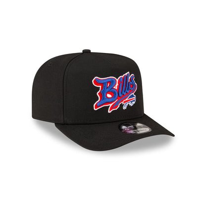 Born x Raised x Buffalo Bills Script Black 9FIFTY A-Frame Snapback Hat