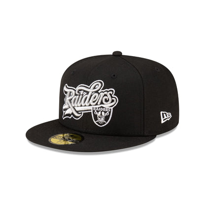 Born x Raised x Las Vegas Raiders Script 59FIFTY Fitted Hat