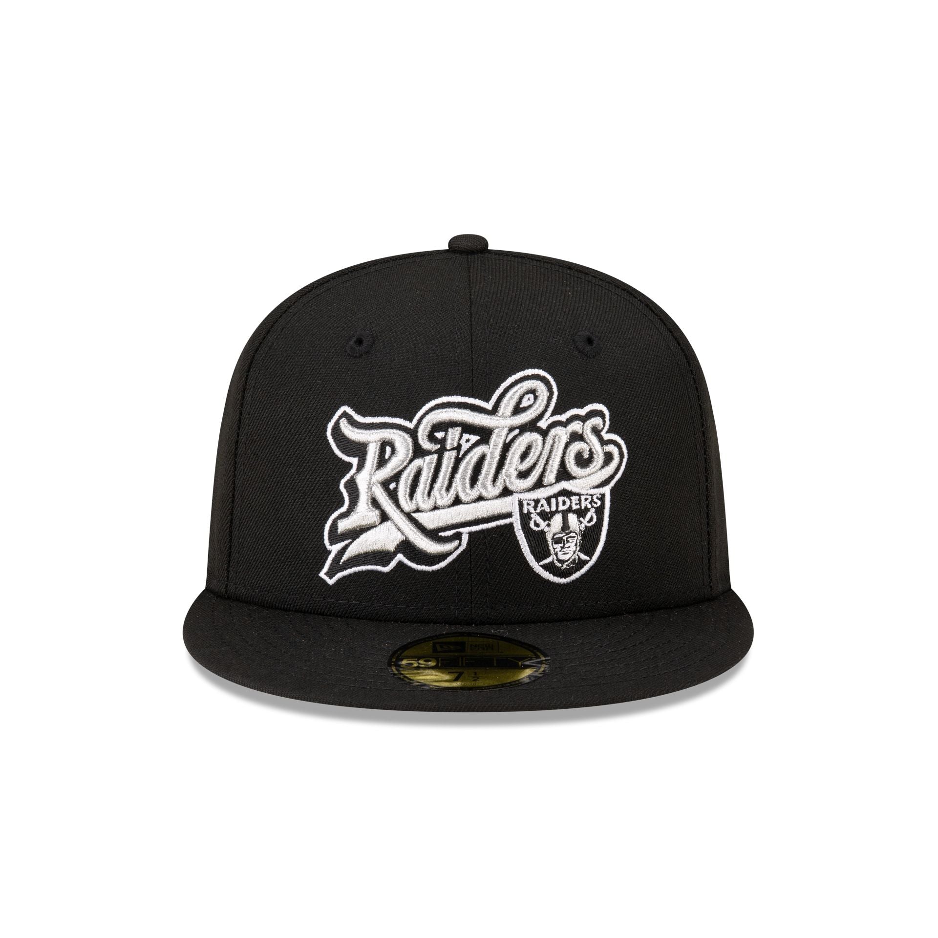 Born x Raised x Las Vegas Raiders Script 59FIFTY Fitted Hat