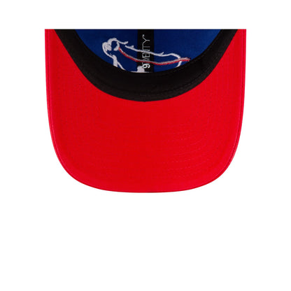 Buffalo Bills Billustration Red Visor 9TWENTY Adjustable Hat