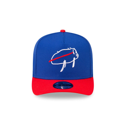 Buffalo Bills Billustration Red 9FIFTY A-Frame Snapback Hat
