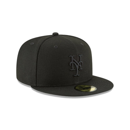 New York Mets Blackout Basic 59FIFTY Fitted Hat